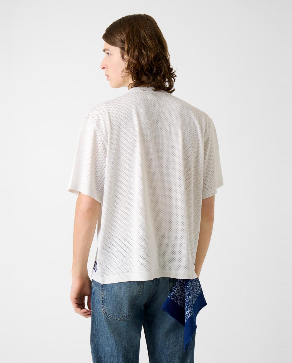 T-shirt com Manga Curta Branco-2