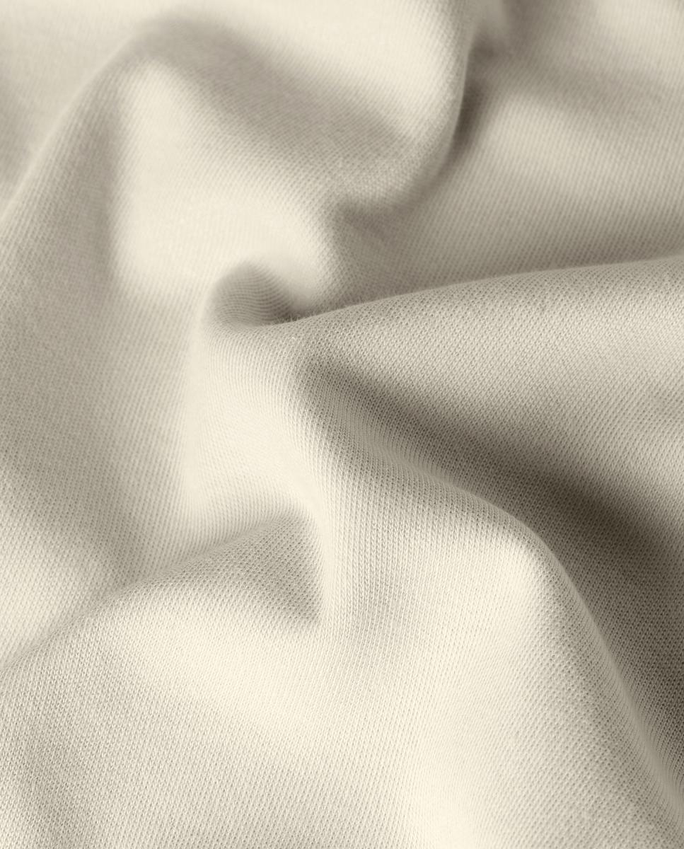 Camisola de Corte Regular com Manga Comprida Branco-5