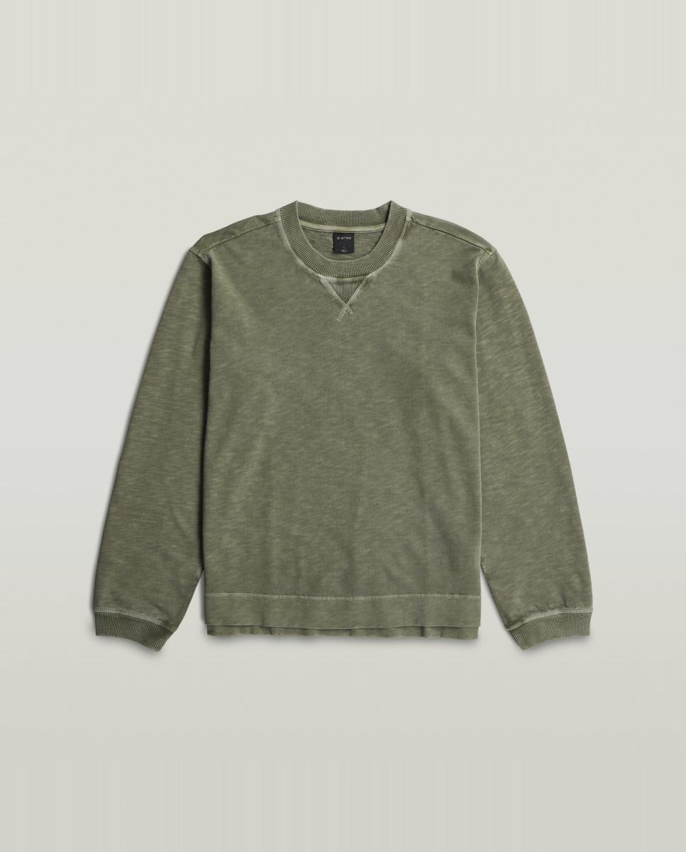 Imagen 5 de Camiseta de hombre de manga larga y corte recto - G-Star - Verde Verde
