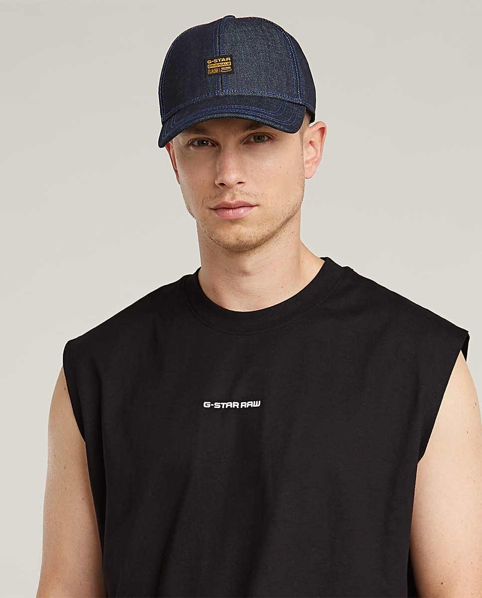 T-shirt sem Mangas com Corte Relaxed e Extra Grande Preto-4