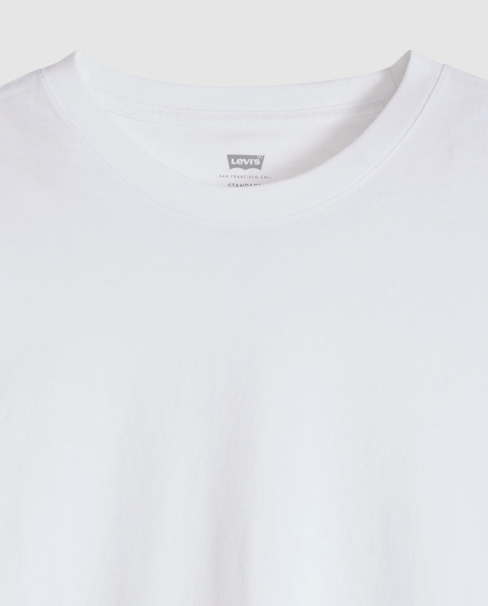T-shirt sem Mangas com Gola Redonda Branco-6