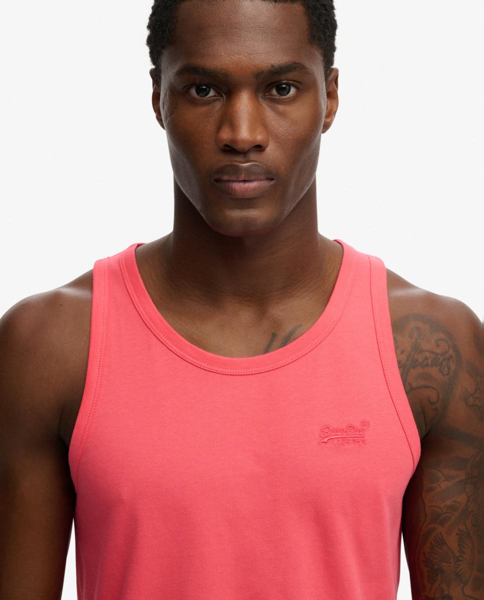 T-shirt sem Mangas com Logótipo Essencial Rosa-2