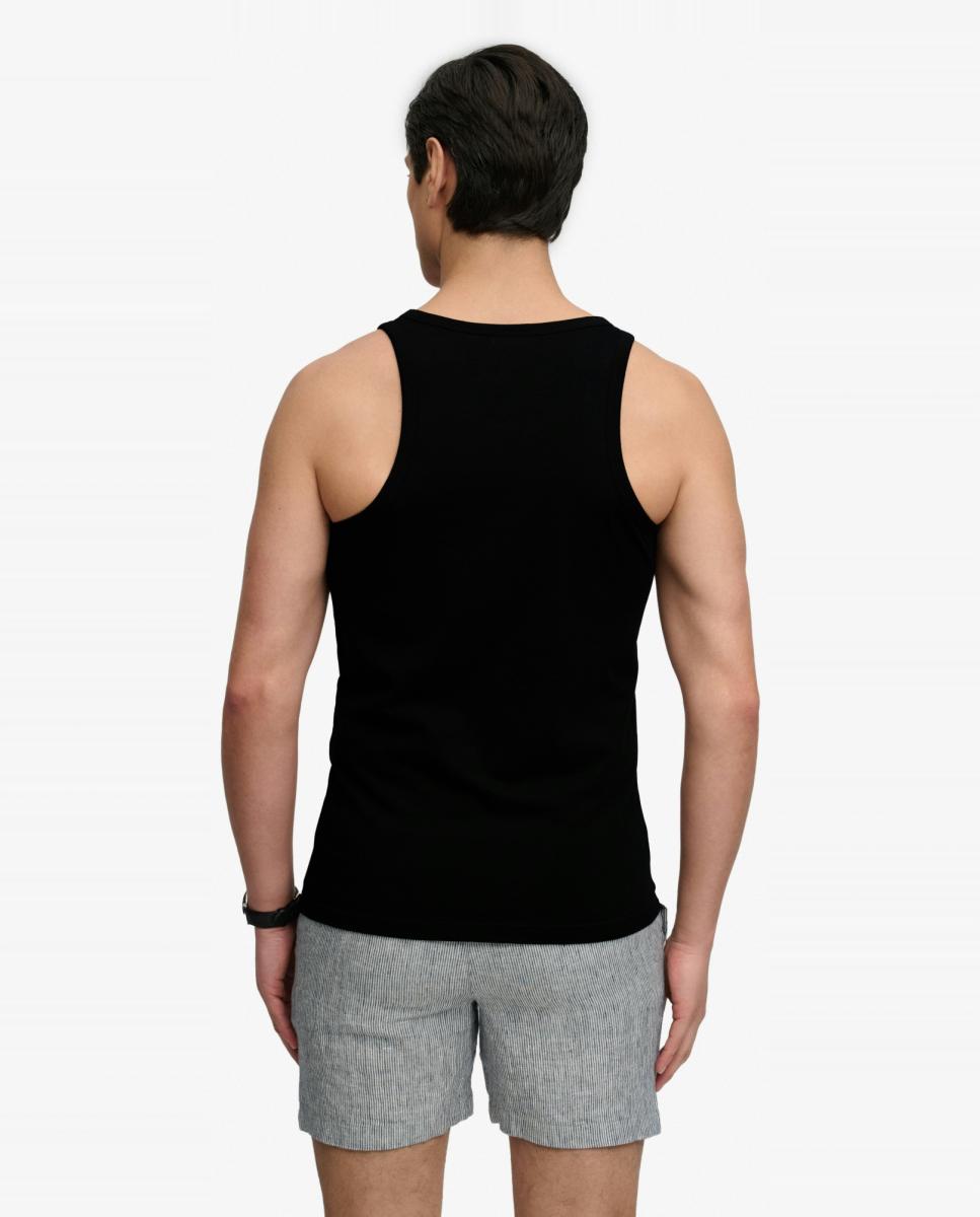 T-shirt Essential Logo com Alças Preto-2