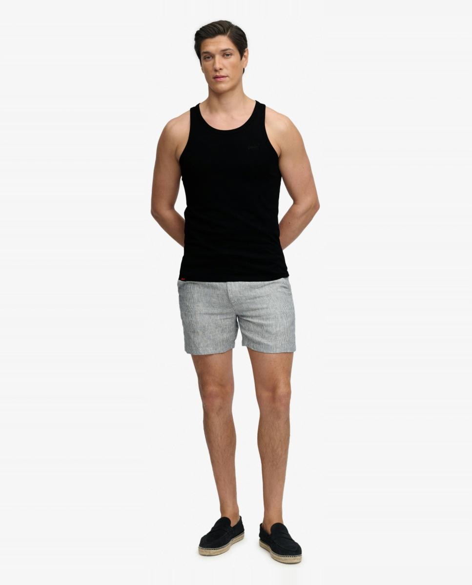 T-shirt Essential Logo com Alças Preto-7