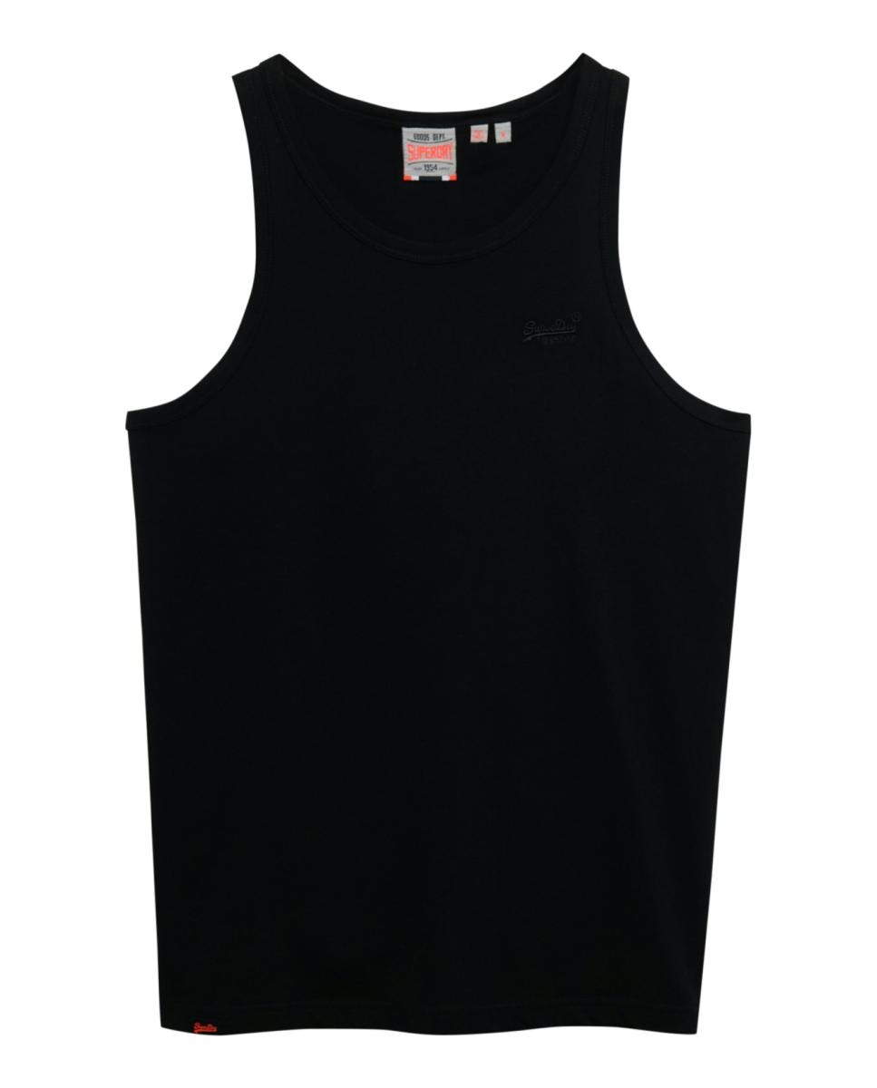 T-shirt Essential Logo com Alças Preto-5