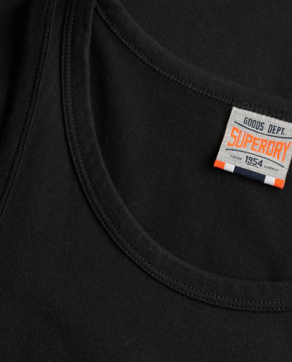 T-shirt Essential Logo com Alças Preto-6