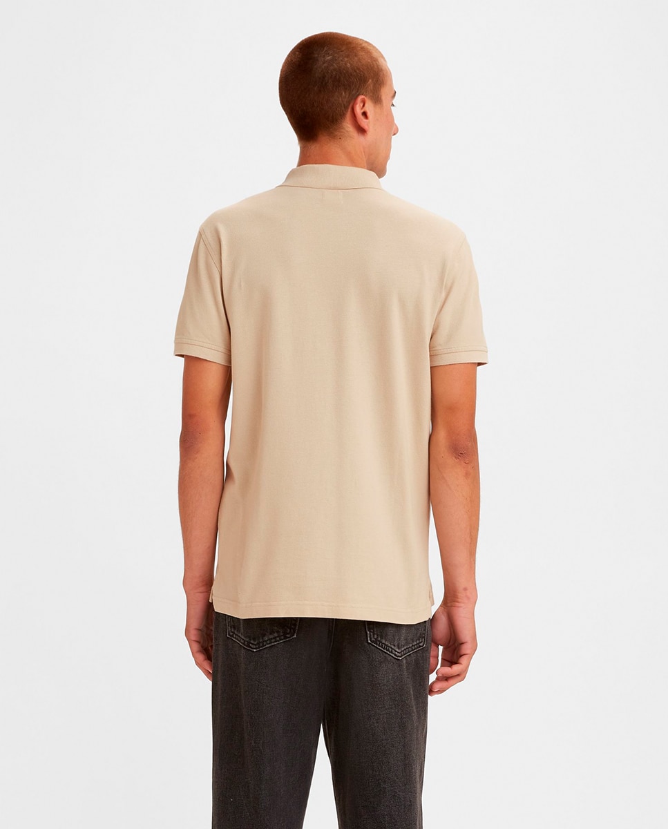 Polo de Manga Curta Regular Caqui-2