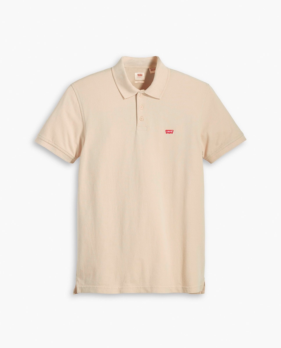 Polo de Manga Curta Regular Caqui-5