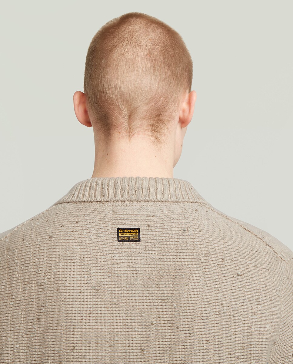 Polo com Meio Fecho de Correr Bege-3