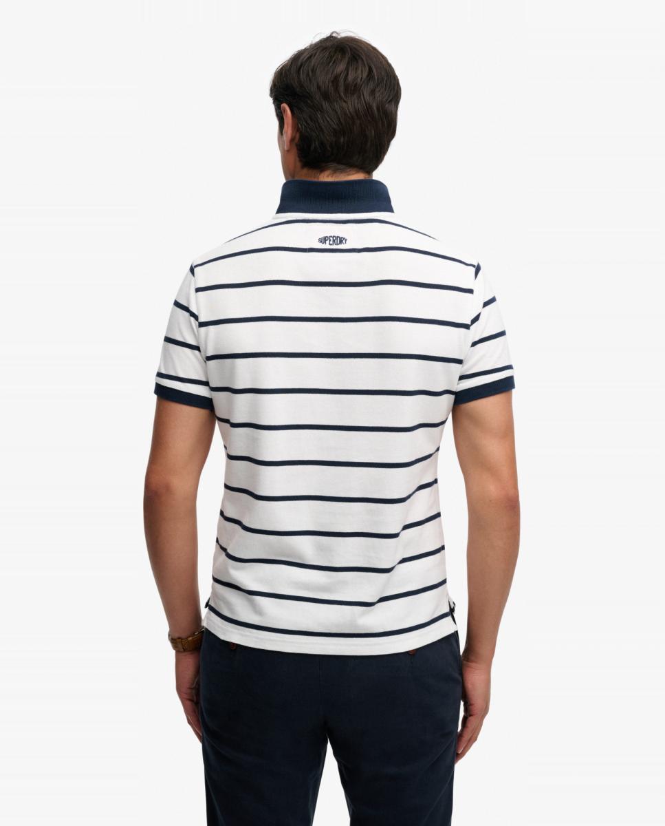 Polo Crest às Riscas Azul-2