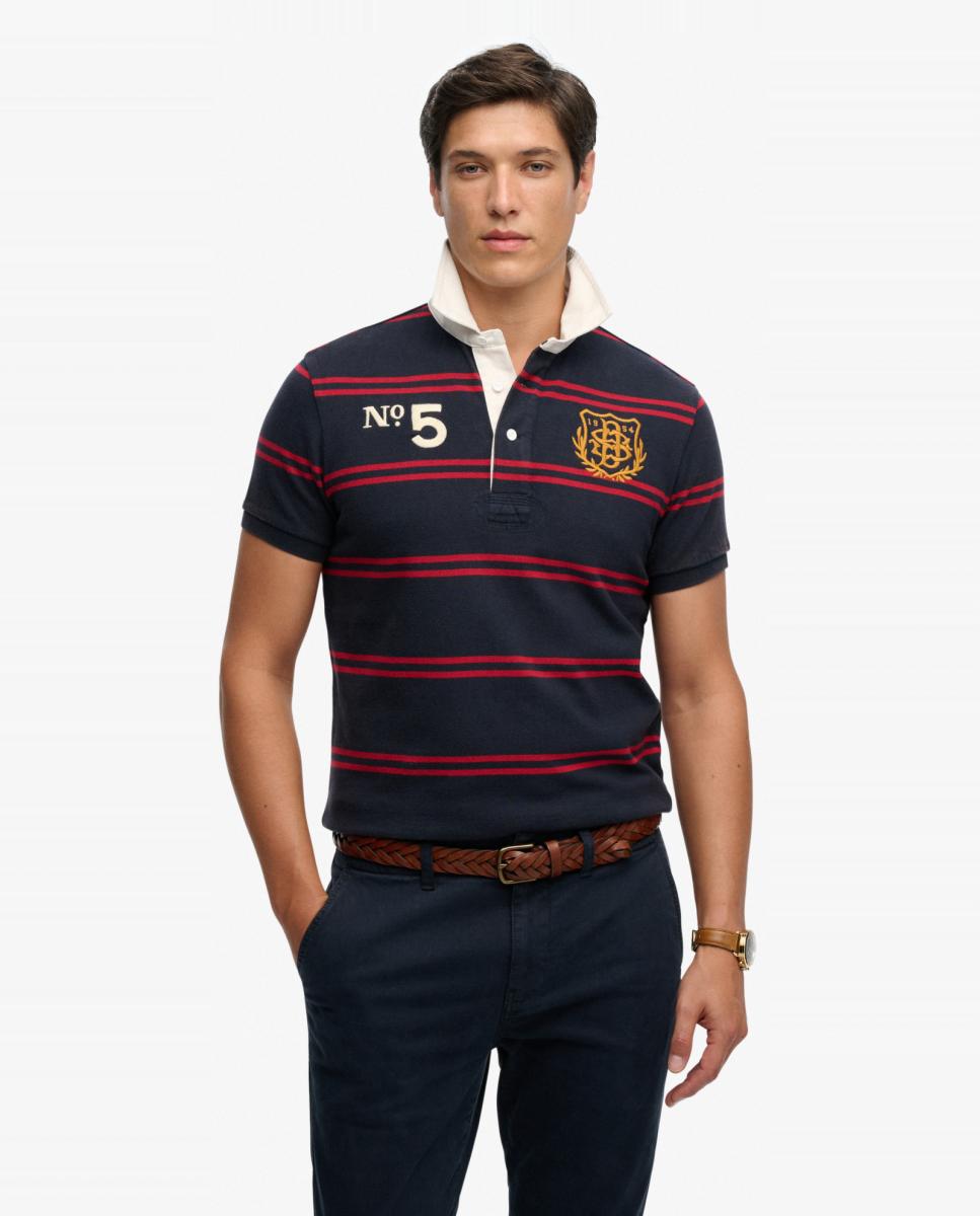 Imagem 0 de Polo de Rugby Emblema com Manga Curta