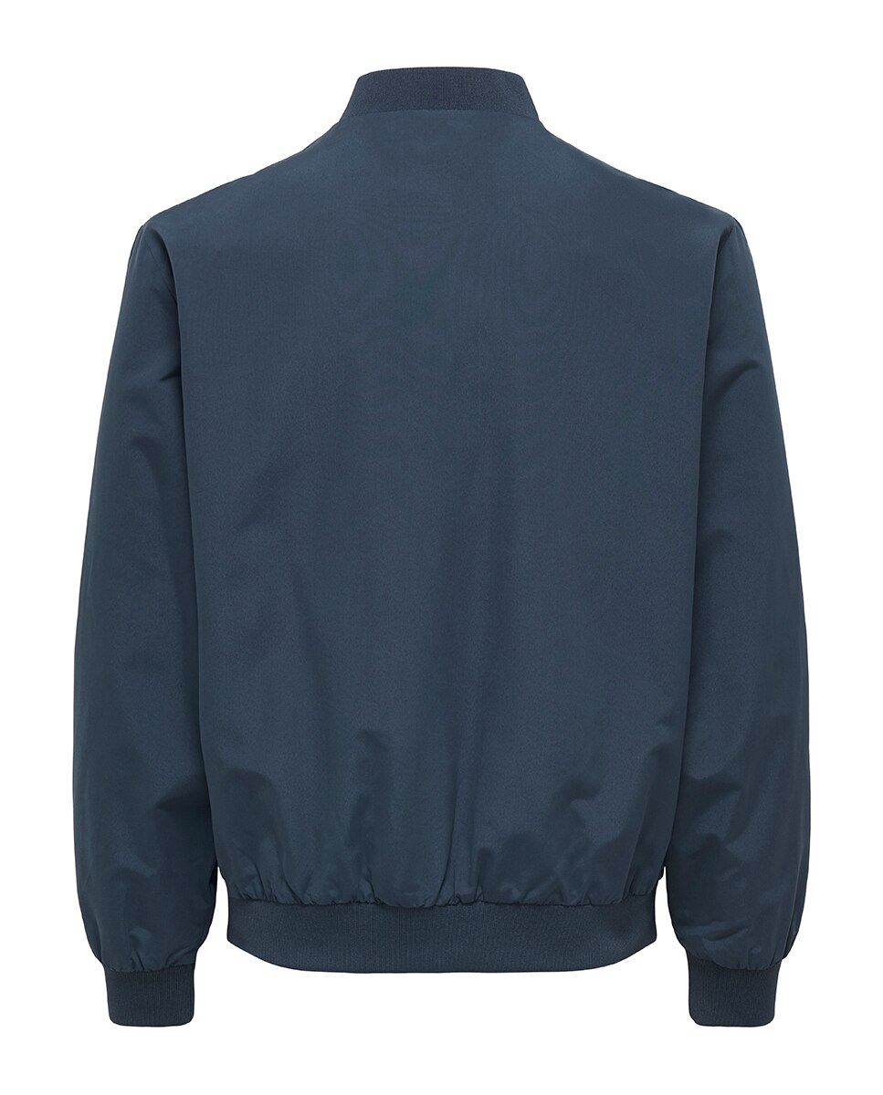 Blusão Bomber Ligeiro Regular Fit Azul-6