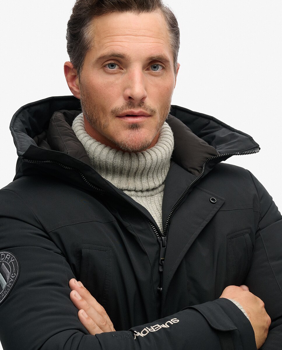 Parka Acolchoada City Preto-3