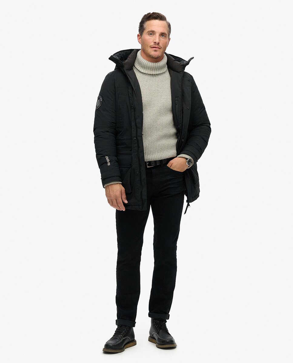 Parka Acolchoada City Preto-6