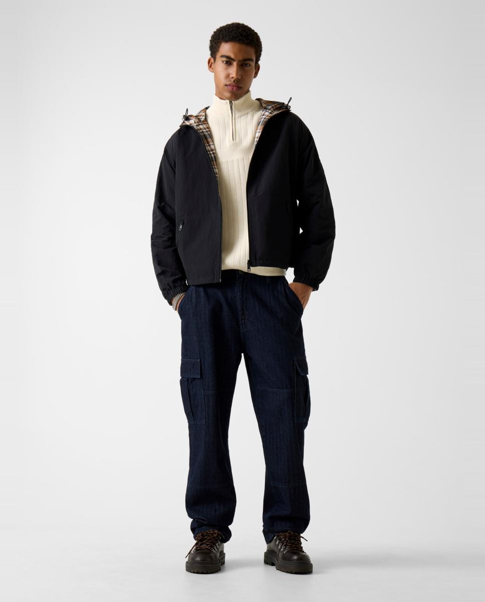 Guess - Chaqueta con capucha de hombre.