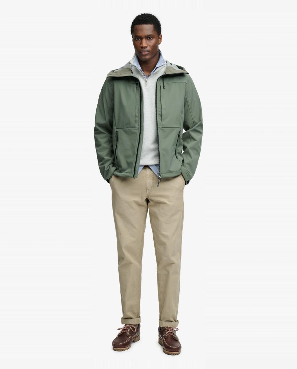 Casaco Softshell Trekker com Capuz Verde-6