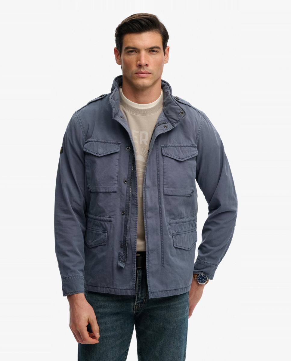 Chaqueta de hombre algodón M65 - Superdry - Azul Azul-1