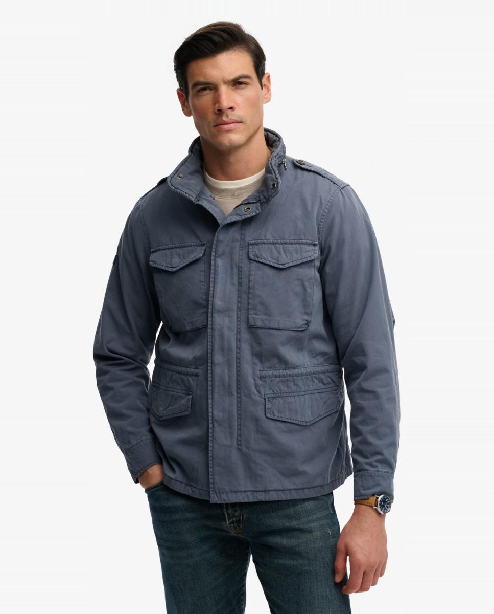 Chaqueta de hombre algodón M65 - Superdry - Azul Azul-3