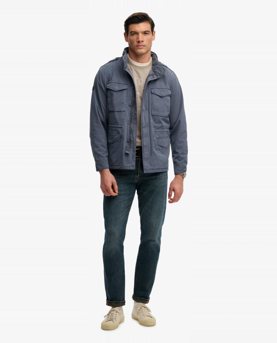 Chaqueta de hombre algodón M65 - Superdry - Azul Azul-6