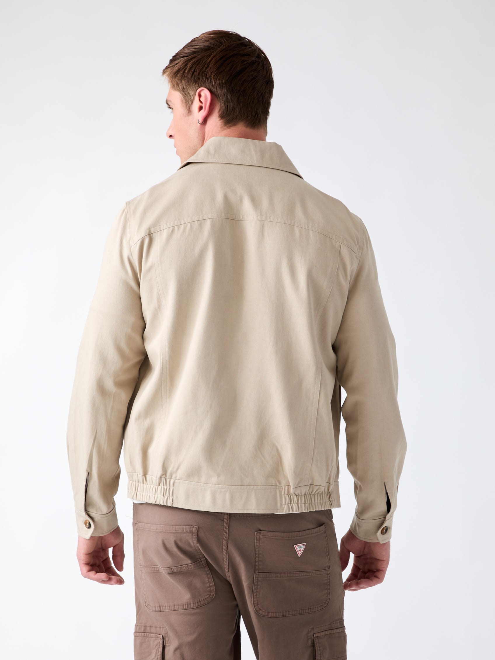 Imagen 2 de Cazadora con cremallera de hombre - Guess - Crema Crema