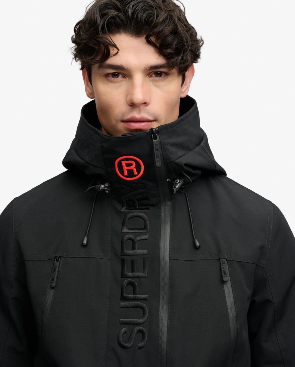 Corta-Vento Ultimate Emb com Capuz Preto-3