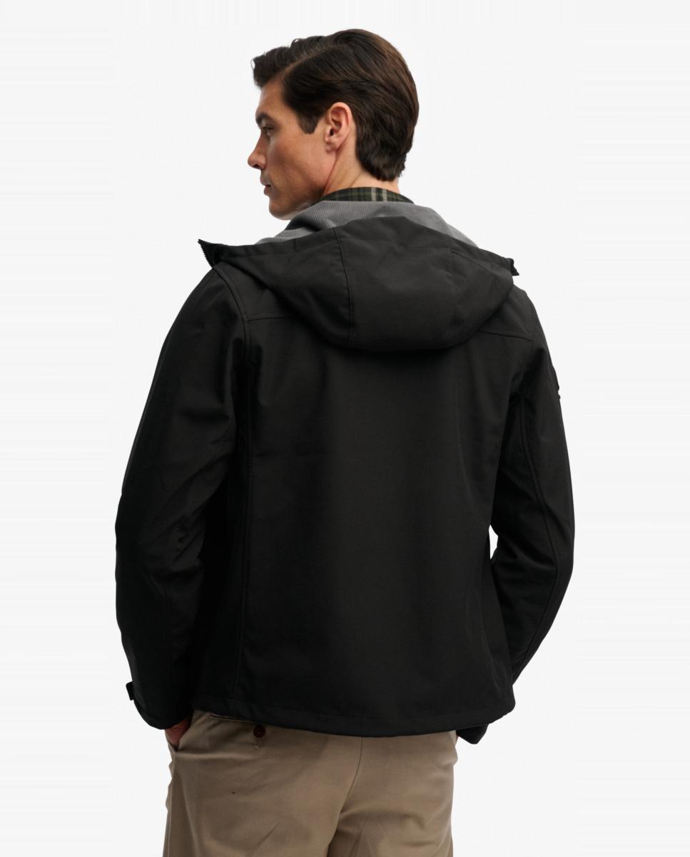 Chaqueta softshell de hombre Trekker con capucha - Superdry - Negro Negro-2
