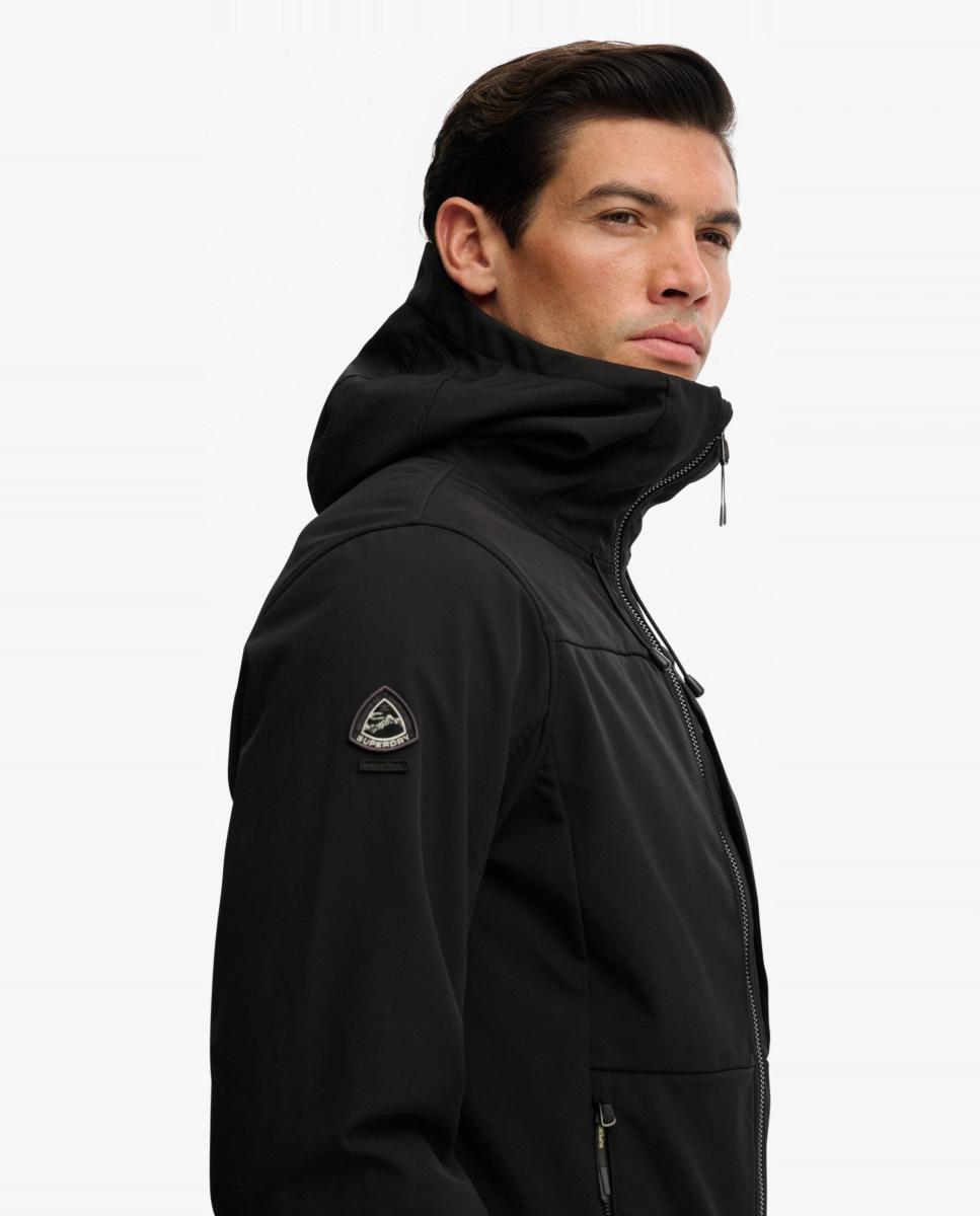 Chaqueta softshell de hombre Trekker con capucha - Superdry - Negro Negro-4