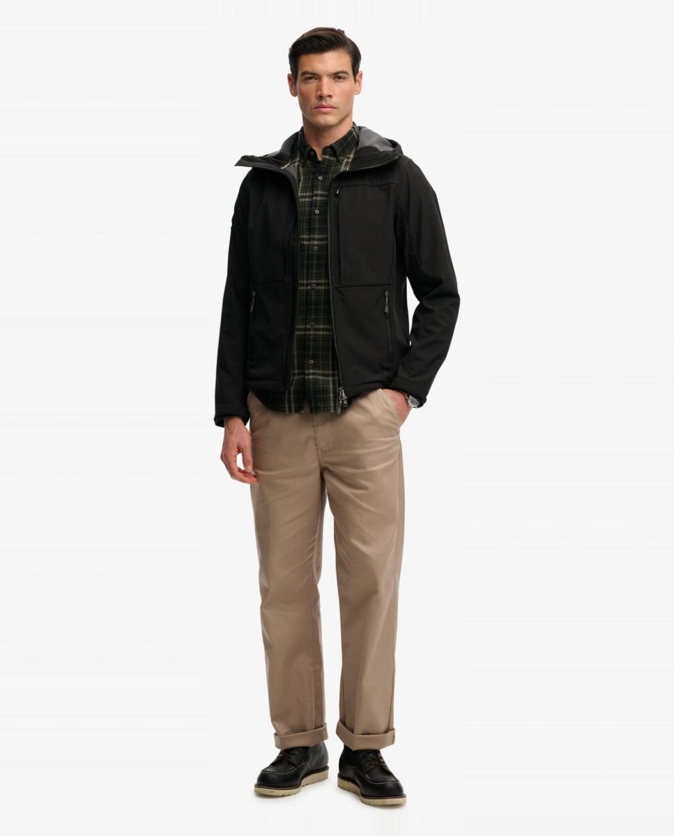 Chaqueta softshell de hombre Trekker con capucha - Superdry - Negro Negro-5