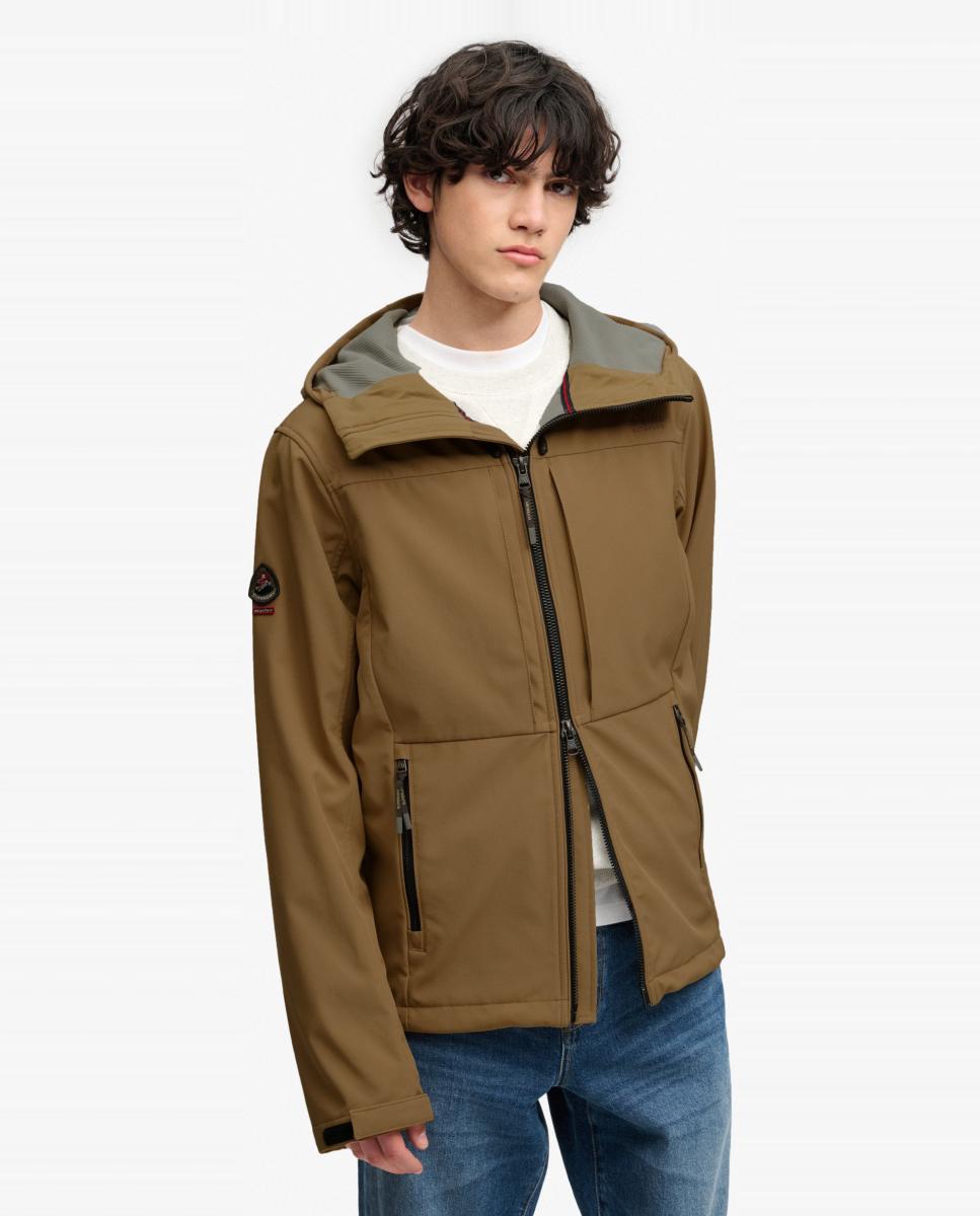 Chaqueta softshell de hombre Trekker con capucha - Superdry - Beige Beige-4