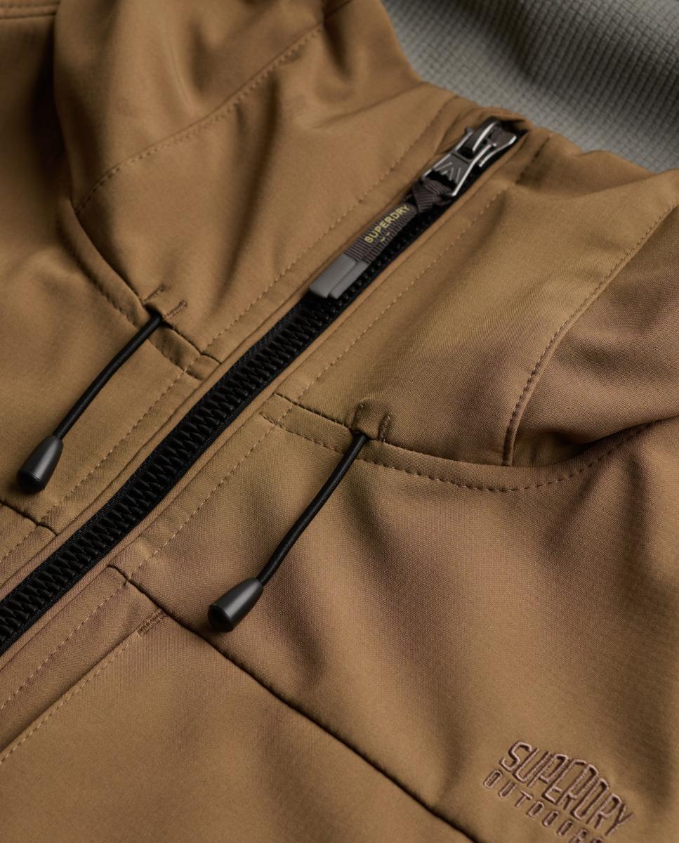 Chaqueta softshell de hombre Trekker con capucha - Superdry - Beige Beige-6
