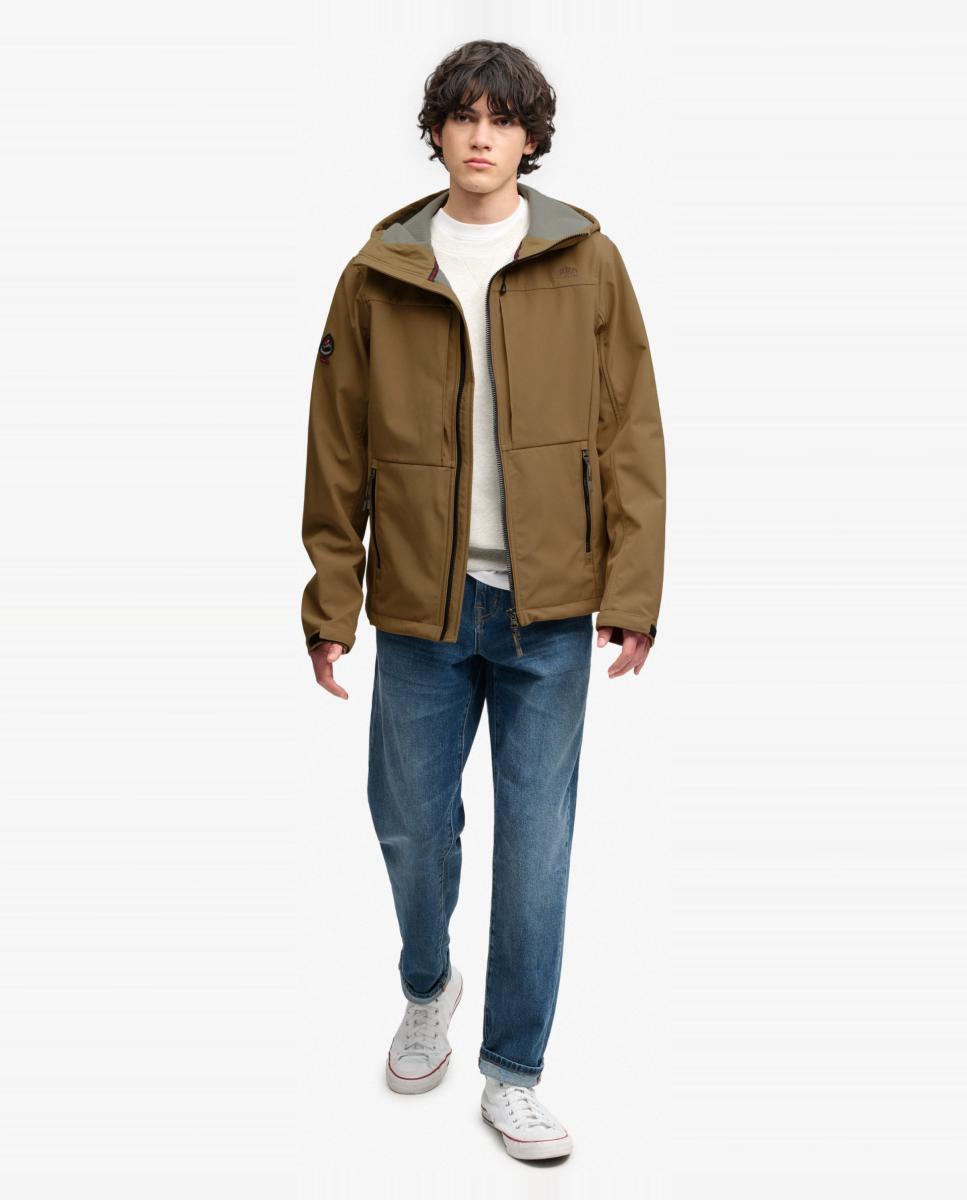 Chaqueta softshell de hombre Trekker con capucha - Superdry - Beige Beige-7