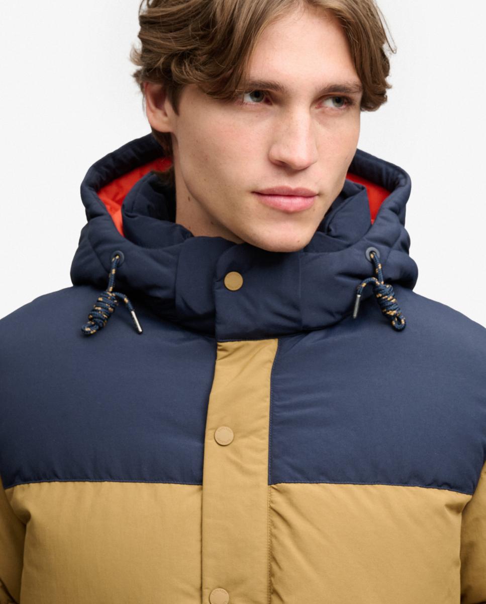 Casaco Acolchoado Everest Colour Block Amarelo-3