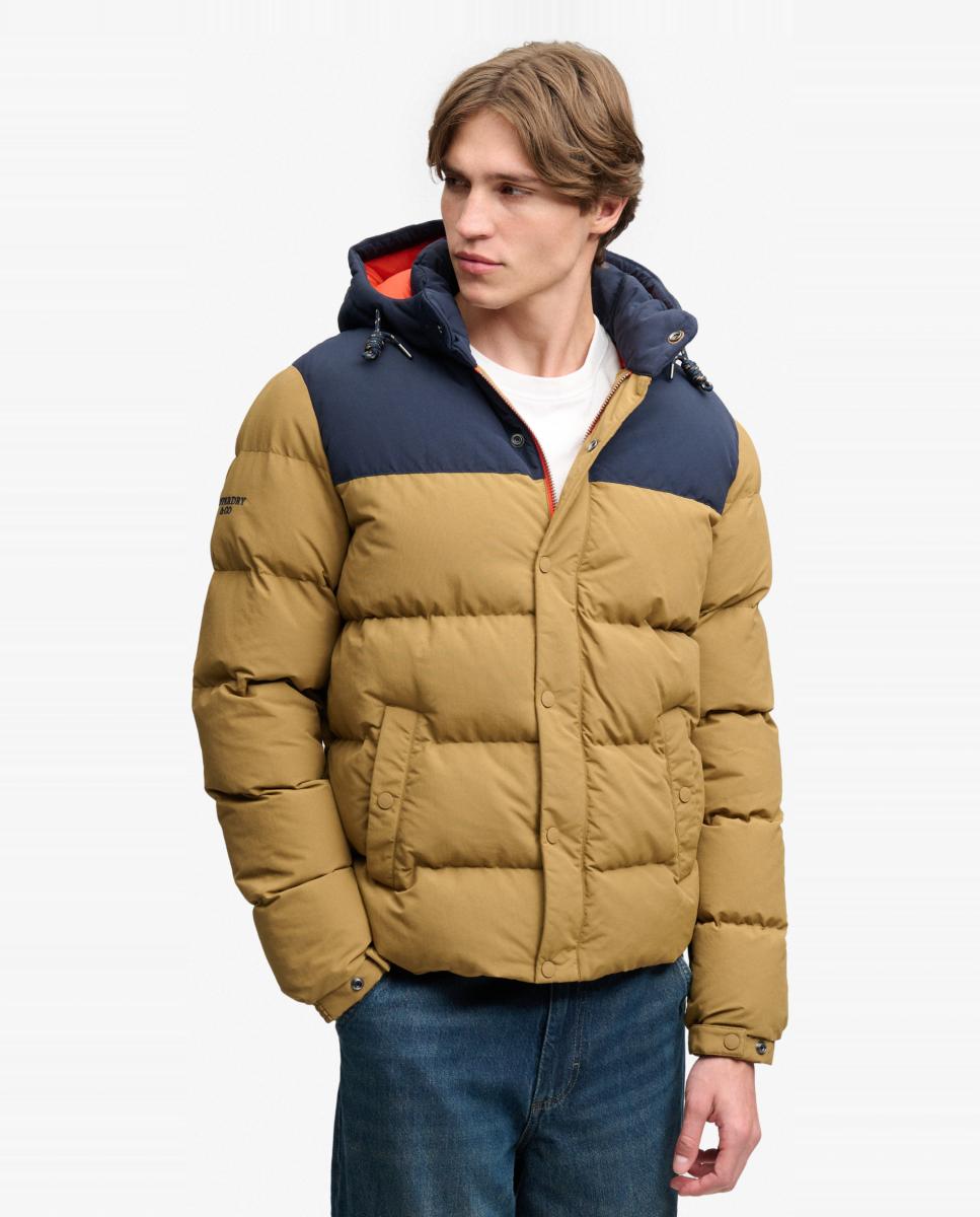 Casaco Acolchoado Everest Colour Block Amarelo-5