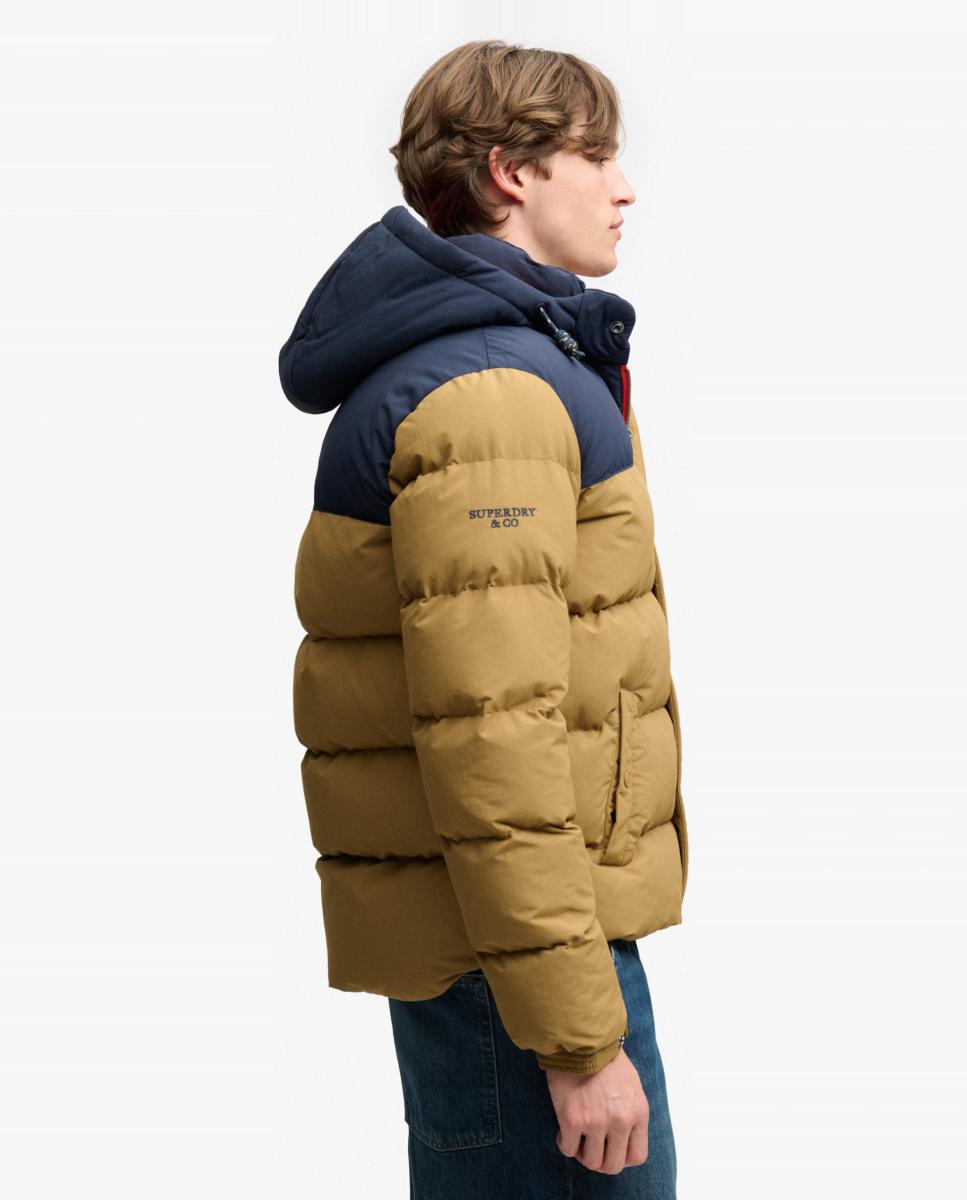 Casaco Acolchoado Everest Colour Block Amarelo-6