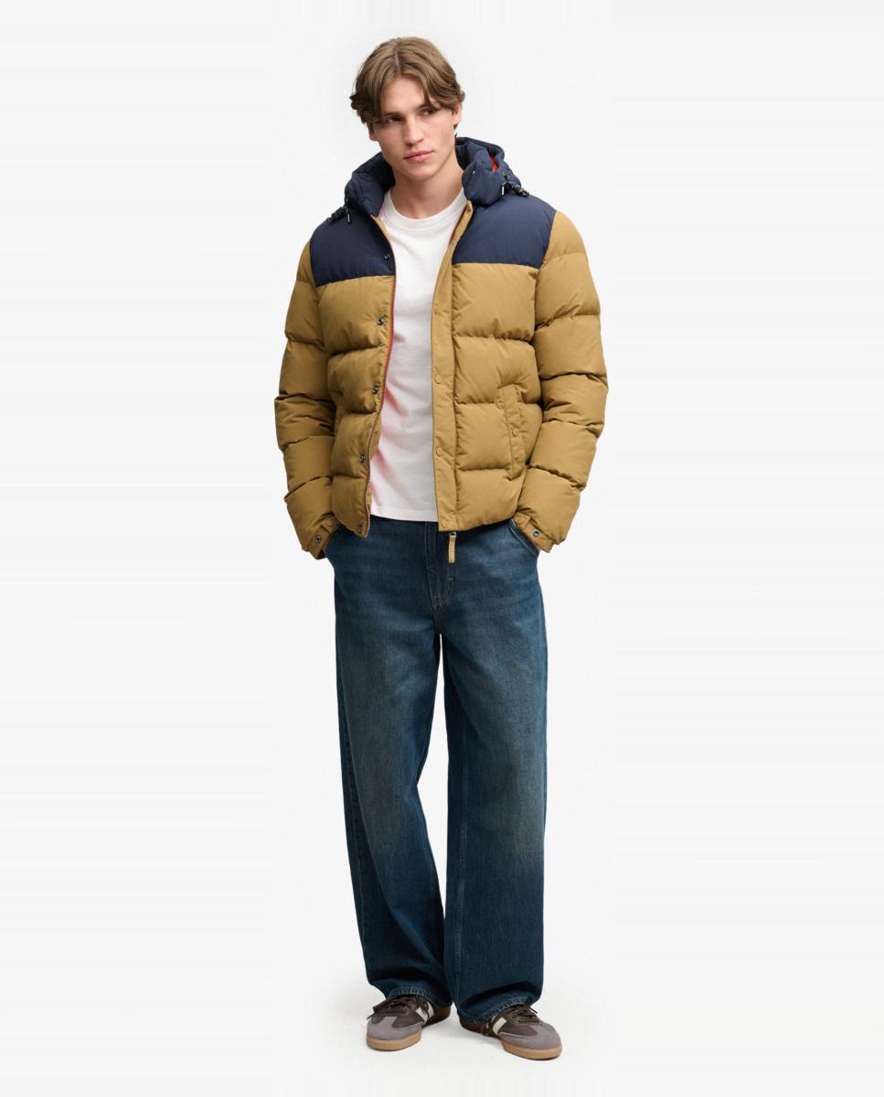 Casaco Acolchoado Everest Colour Block Amarelo-7