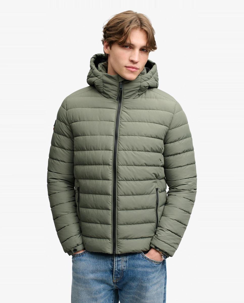 Imagem 0 de Casaco Acolchoado Fuji de Meio Peso com Capuz