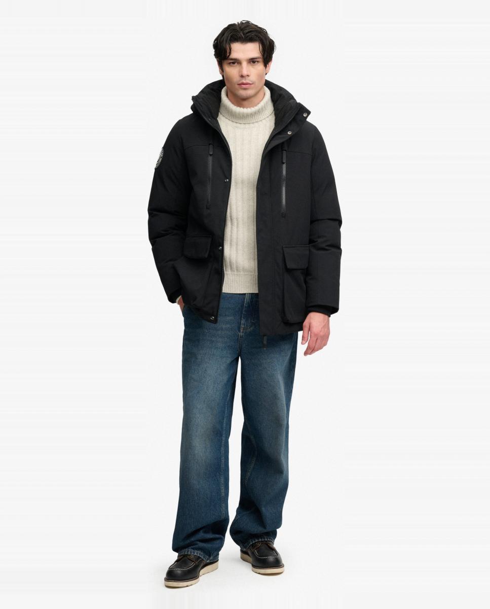 Parka de hombre City - Superdry - Negro Negro-6
