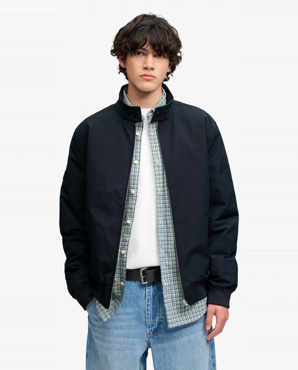 Chaqueta Harrington acolchada de hombre Campus - Superdry - Azul marino Azul marino-1
