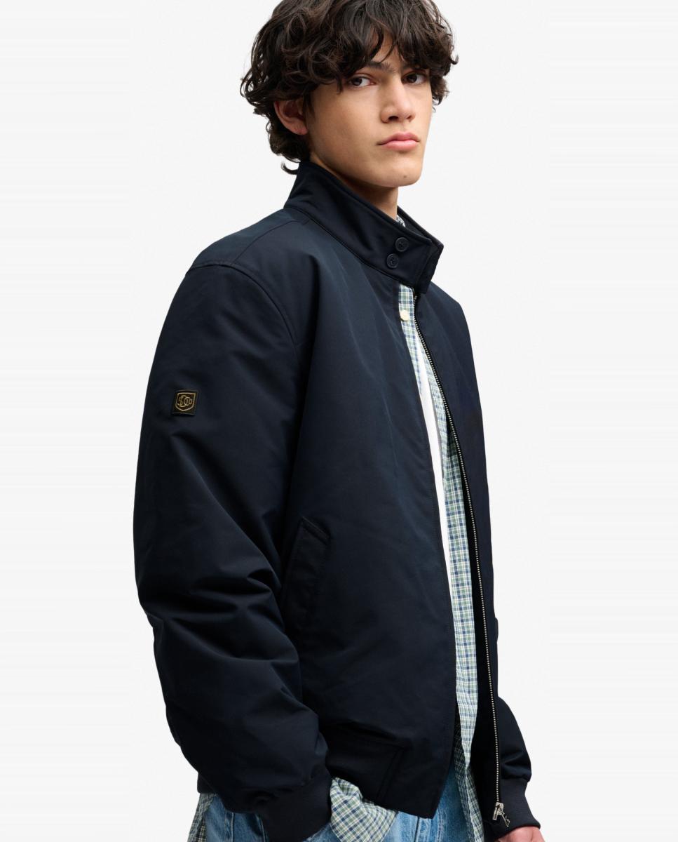 Chaqueta Harrington acolchada de hombre Campus - Superdry - Azul marino Azul marino-4