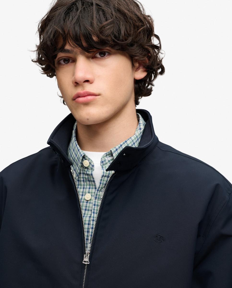 Chaqueta Harrington acolchada de hombre Campus - Superdry - Azul marino Azul marino-5