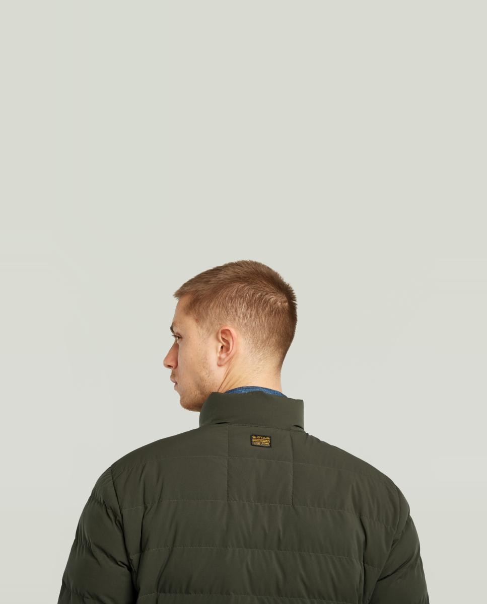 Chaqueta de hombre Foundation ligera y acolchada - G-Star - Gris claro Gris claro-3