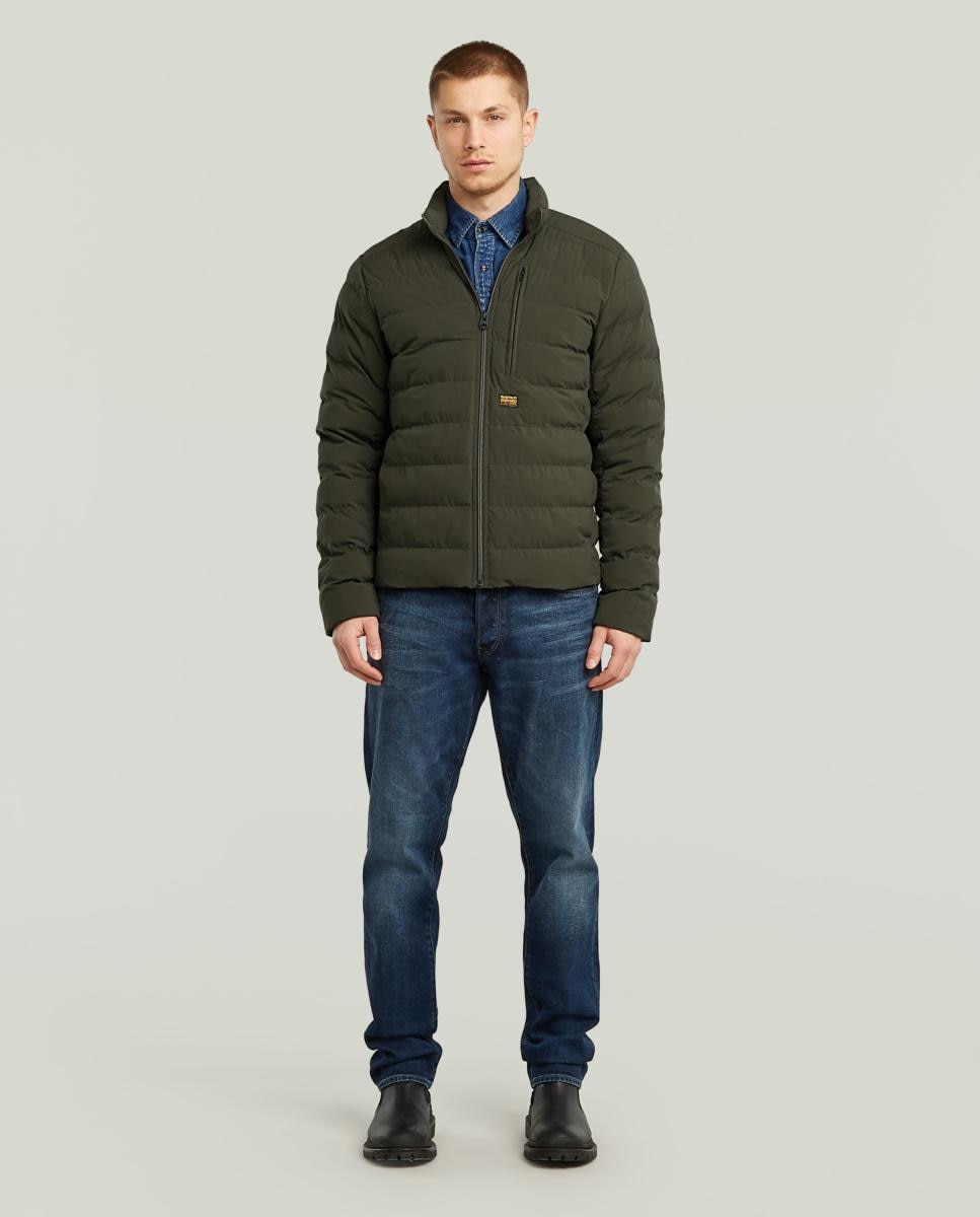 Chaqueta de hombre Foundation ligera y acolchada - G-Star - Gris claro Gris claro-7