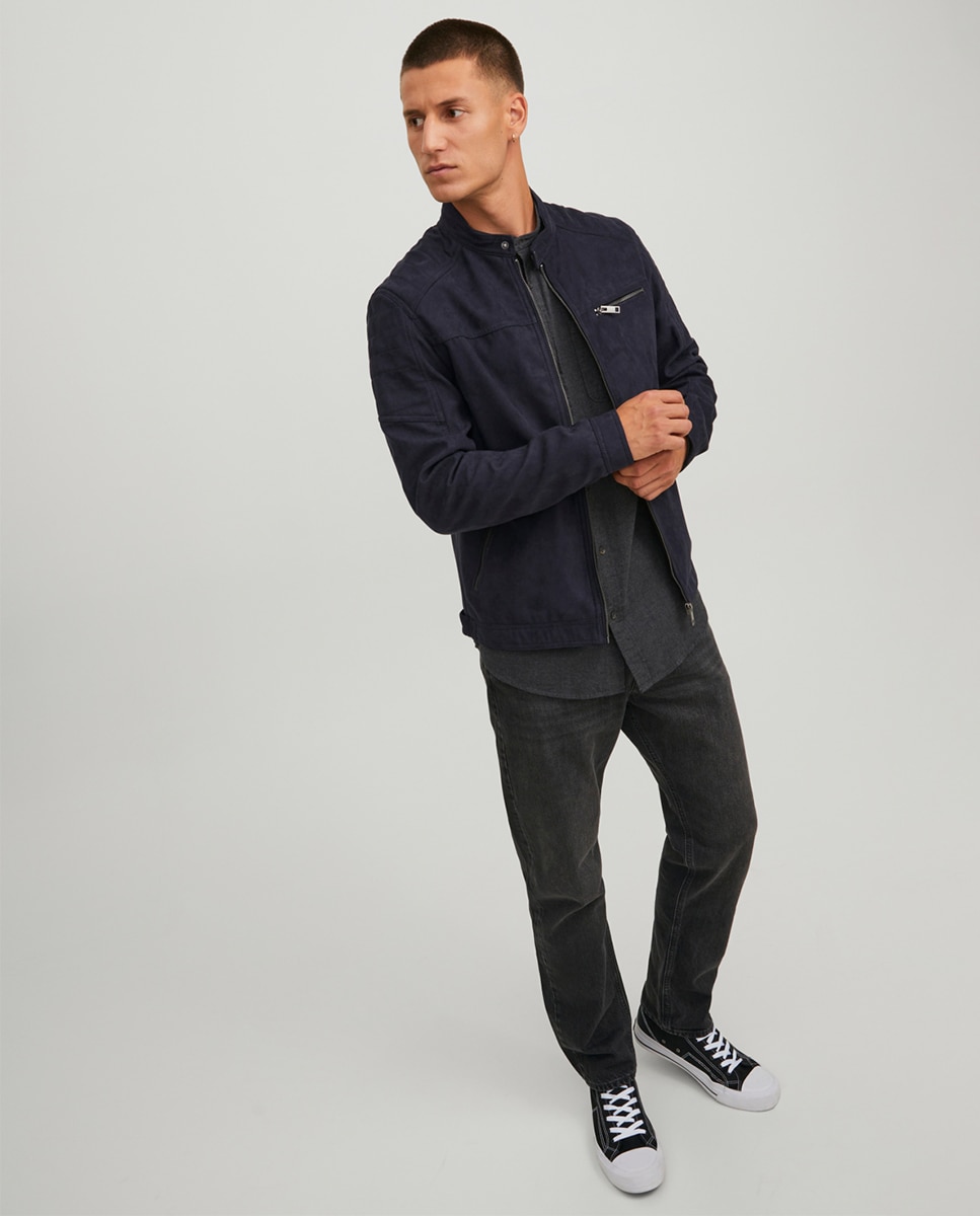 Blusão preto slim Preto-5