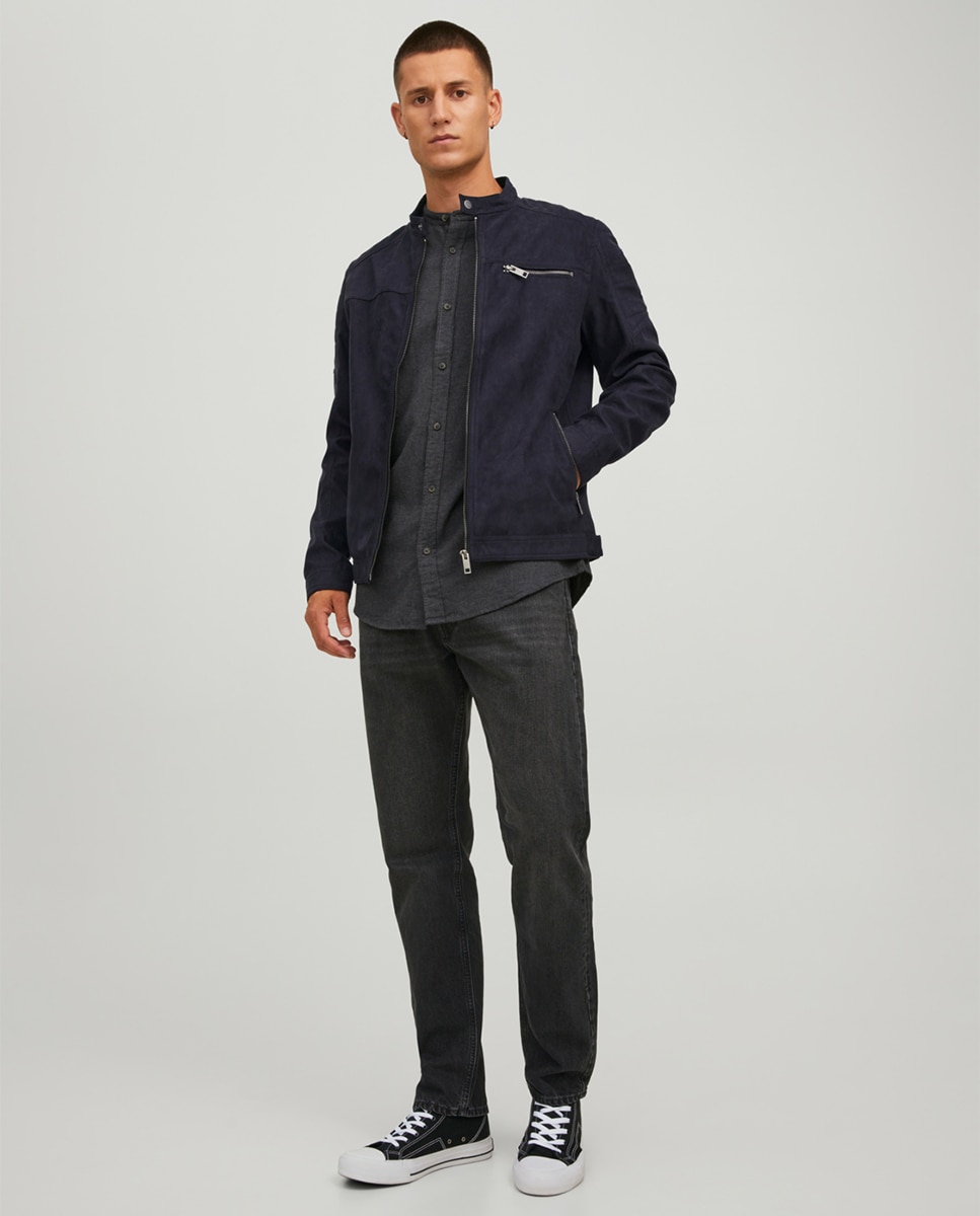 Blusão preto slim Preto-8