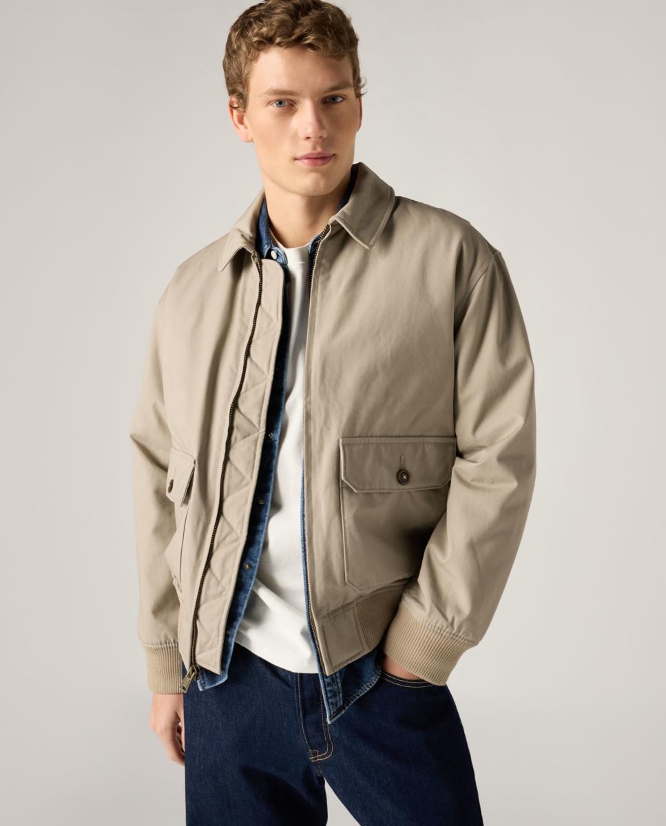 Blusão Tipo Bomber Caqui-4