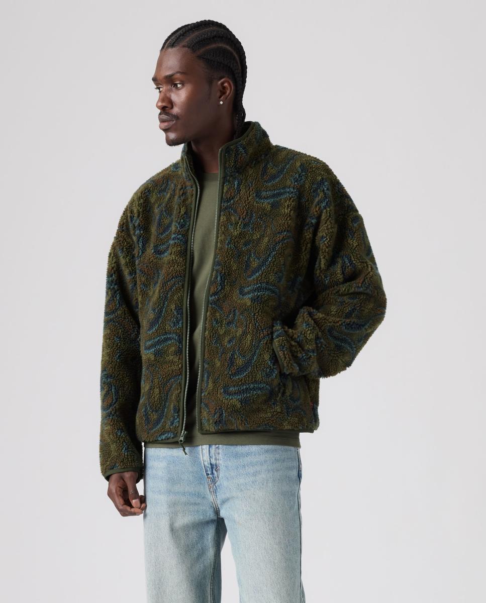 Imagen 0 de Chaqueta de hombre con borreguito Verde
