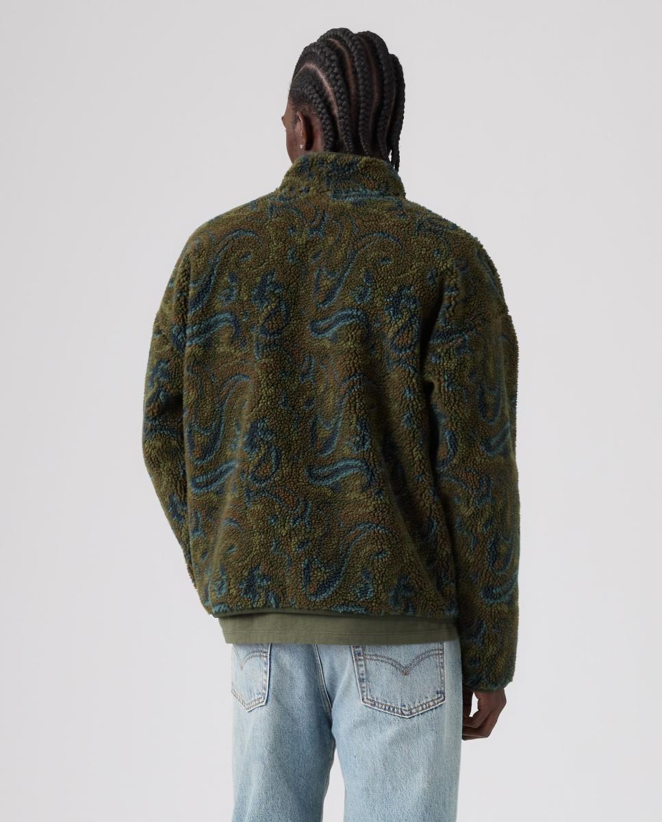 Chaqueta de hombre con borreguito - Levi's - Verde Verde-2
