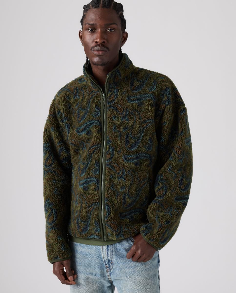 Chaqueta de hombre con borreguito - Levi's - Verde Verde-4