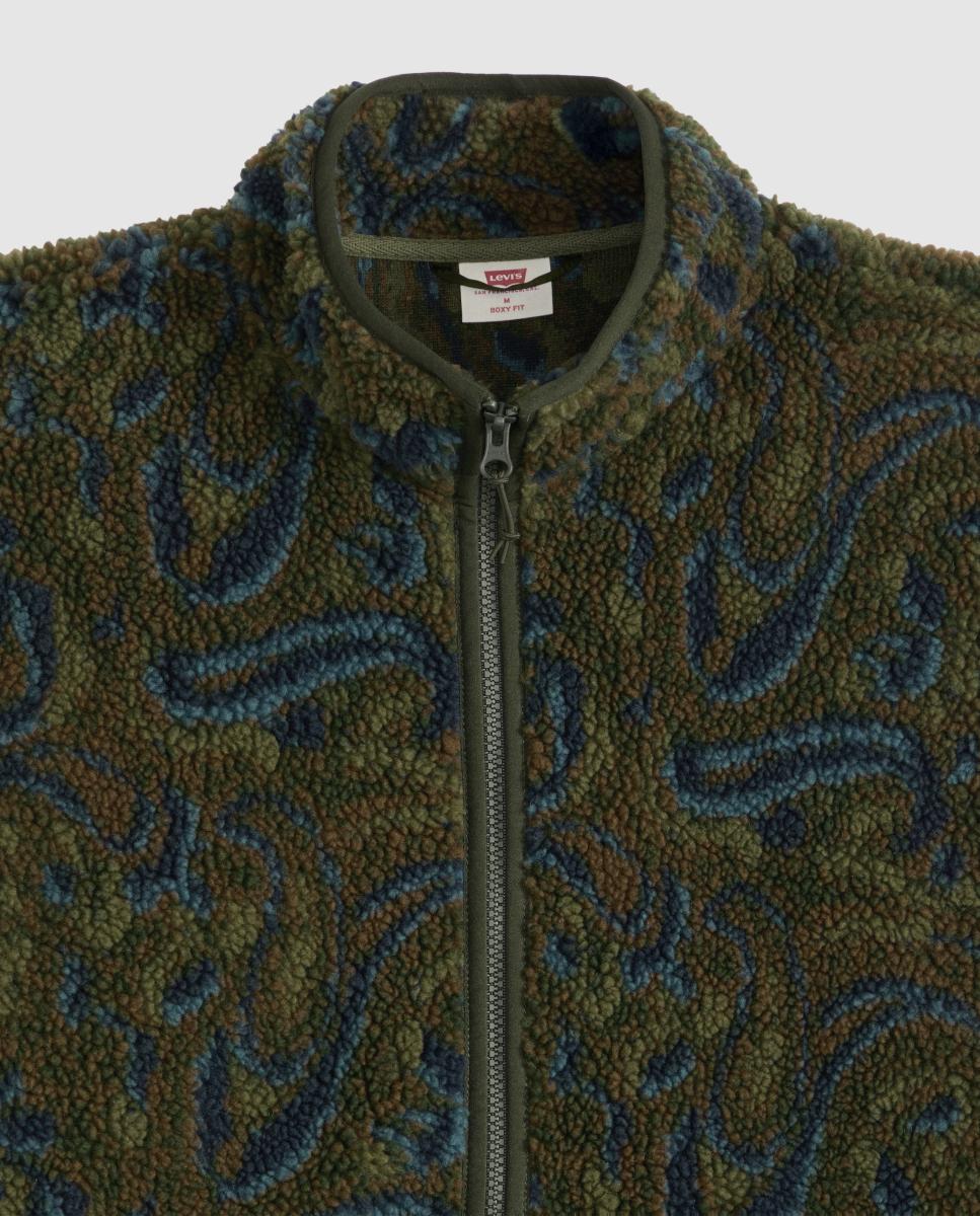 Chaqueta de hombre con borreguito - Levi's - Verde Verde-6