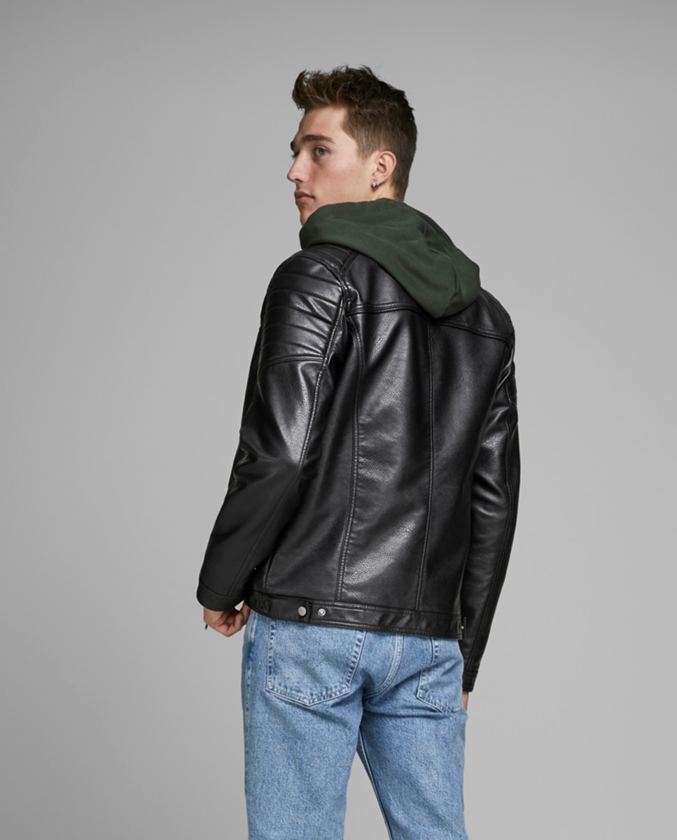 Imagen 2 de Cazadora de hombre Jack & Jones negra - Negro Negro